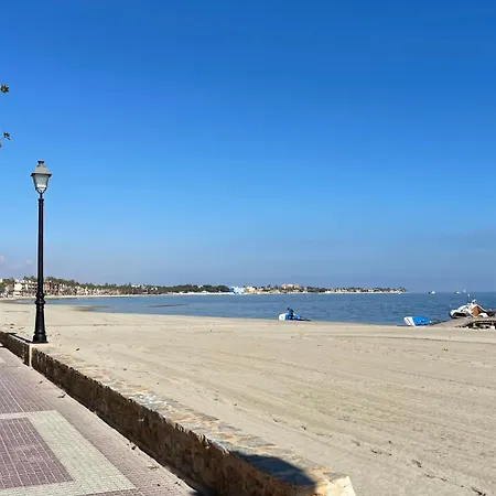 Charming Beachfront Apartment Murcia Exterior foto