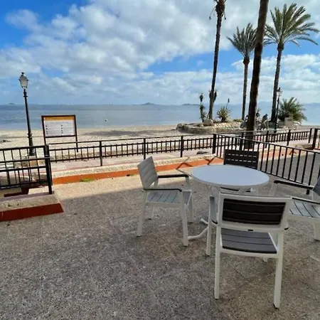 Charming Beachfront Apartment Murcia Exterior foto